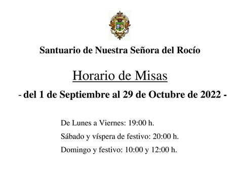 horario misas caravaca|HORARIOS DE MISAS Y CELEBRACIONES